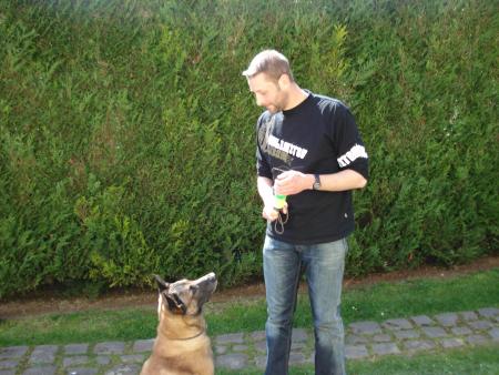 mon cousin av son malinoi!